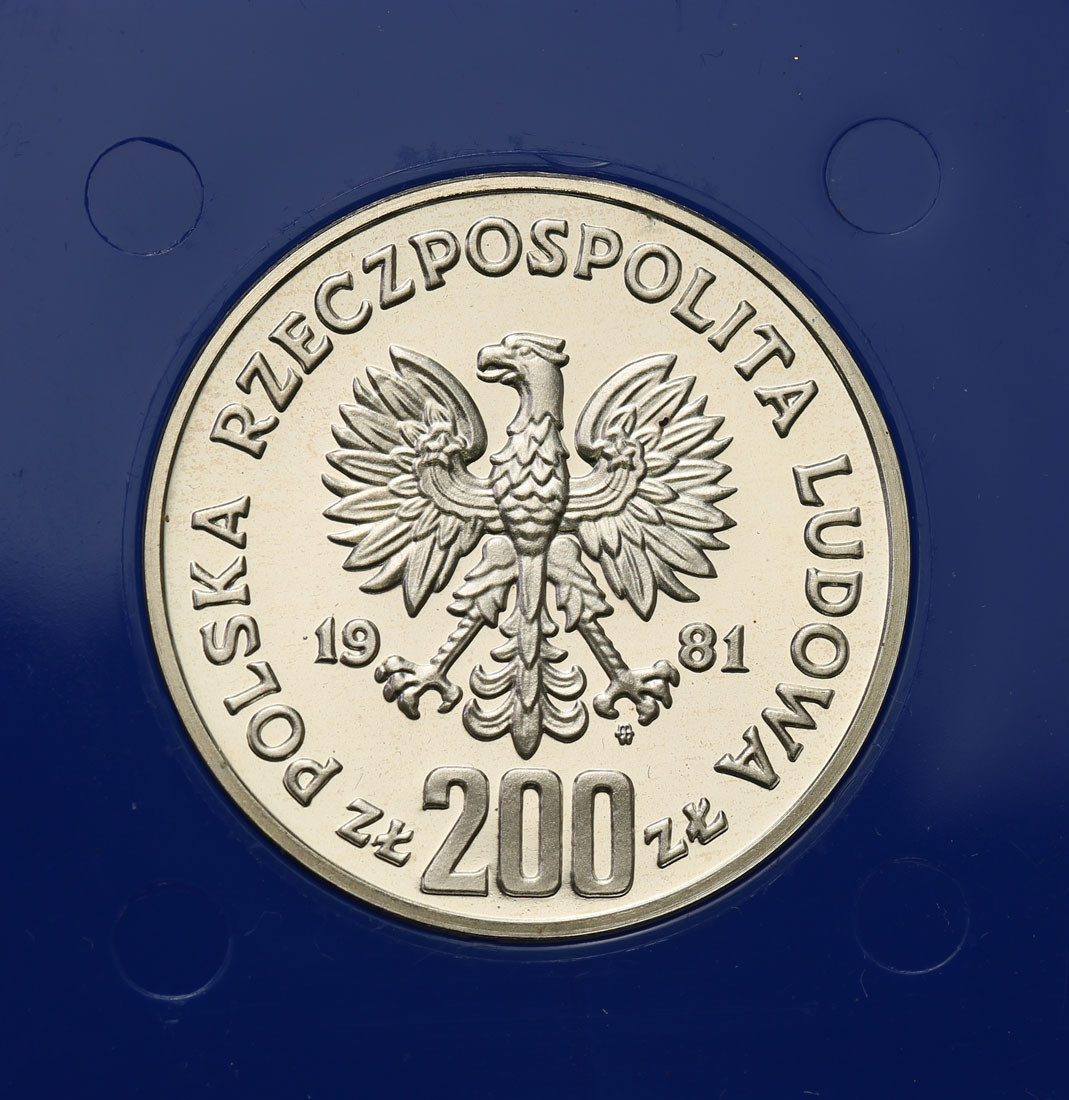 PRL. 200 złotych 1981 Śmiały, popiersie